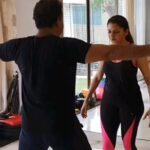 Bhagyashree Instagram - Found a #flashback video .. 3yrs to lockdown... when family workouts were entertainment. I have laughed n laughed and seen this on rewind... oh! the mad things we have done to get over the scare of Covid. But these were the moments that kept us going. It was a testing time for all. My parents were hospitalized..and I was told that we would probably lose them. I was in isolation soon after for over a month. I lost some close friends. My hubby had a major surgery when people were scared of hospitals. The world had shut down and the threat of the unknown was looming large. But I am so so thankful to God that we made it through.. but seeing these happy memories reminds us that nothing is forever, if we are strong then tears will always be the past. #flashbackfriday #memories #funreels #hubbynme @himallay27