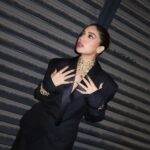Bhumi Pednekar Instagram - Tonight in Melbourne for @iffmelbourne 🤍 Styled by : @mohitrai with @shubhi.kumar Outfit : @alexandrevauthier @tutuskurniatiofficial Jewellery: @studio.metallurgy @shoplune Make up @sonicsmakeup Hair @hairstories_byseema Managed by @khandelwal_neha Thank you @samikshapednekar for clicking me 🤍