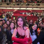 Bhumi Pednekar Instagram - Red’s my lucky colour. Swipe on to hear the audience laugh so loud, that it made me cry so loud 😛 Outfit: @dolcegabbana Shoes: @dolcegabbana Makeup: @maccosmeticscanada, @maccosmeticsindia Hair: @connorlangehair @balajimotionpictures @akfcnetwork #ThankYouForComingAtTIFF #TYFCAtTIFF TIFF Production: @Mediaworkss TIFF BTS (Photography & Video): @amritaroraphotography Styled by: @manishamelwani @devanshi.15 @abhilashatd Styling Team: @sim.ran_awayy @junni.khyriem @iambidipto_ @gypsy.girl.world @kasliwalriddhi @bhavnaaaaa.r @swityshinde @juhi.melwani @shubhangi.upadhyay2