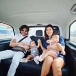 Debina Bonnerjee Instagram - Better together ❤️❤️ Messy, blurred, clumsy, smiley, this is us 👶🏻🥰🫠 . . #dubai #travel #fun #makingmemories #love