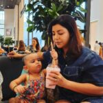 Debina Bonnerjee Instagram - Better together ❤️❤️ Messy, blurred, clumsy, smiley, this is us 👶🏻🥰🫠 . . #dubai #travel #fun #makingmemories #love