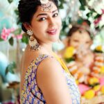 Debina Bonnerjee Instagram - Festive Ready ✨🩷 #ganpatibappamorya . . Styledby: @stylebysugandhasood @teamsugandhasood Outfitby: @gulabobyabusandeep Jewellery: @rimayu07 . . . #debinabonnerjee