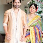 Debina Bonnerjee Instagram - Festive Ready ✨🩷 #ganpatibappamorya . . Styledby: @stylebysugandhasood @teamsugandhasood Outfitby: @gulabobyabusandeep Jewellery: @rimayu07 . . . #debinabonnerjee