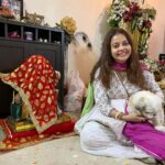 Devoleena Bhattacharjee Instagram - Bappa ❤️🥰🧿🙏🏻 Outfit : @meghmalhaar_ Styled by: @shikshabhansali_ #moryarebappamoryare #ganpati2023 #blessed #gratitude Mumbai - मुंबई