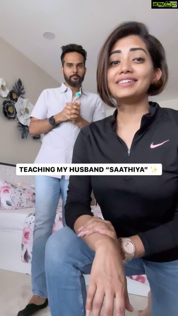 Disha Madan Instagram - #Dance101 X HUSBAND ✨ (Episode 03) Saw this fun choreo recently and HAD TO TRY IT ON THE HUBS. Comment and tell us what we should try next. 😂