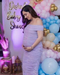 Disha Parmar Instagram - Couldn’t have asked for a better night! 🌸🦋
Celebrating our 👶🏻 with just the close friends & Family and having the best time.

Thankyouuu soo much @shivaniparikh06 & @gaurav_richboyz for throwing this Baby shower & making the mamma & baby very Happy! ♥️

And @meghaisrani for capturing our milestones in life ever so beautifully 🫶🏻

Our baby is lucky to have soo many people already loving him or her! 🥹💜 
@rahulvaidyarkv

Event Decor & Managed by @scribbleandpop_events 🩷