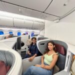 Donal Bisht Instagram - Travelling with mom is always best ❤️ ✈️ #bestfriends #bestcompanion . . . . . . . . . . . . . . . . . . . . . #girl #travel #diva #hot #explore #donalbisht #elegence #instagood #instamood #goodvibes #happy #craft #pictureoftheday #best #beautiful #dress #love #pink #instagram #instamood #instalike #blessed #actor #lifestyle #vacay #glam #beautiful #morning #airplane #travel #businessclass Flight Mode