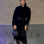 Elena Roxana Maria Fernandes Instagram - Turning up the heat in Milan Fashion Week at the @patriziapepe event! . . . @brave_talents #patriziapepefw23 #patriziapepe #milan #milanfashionweek #fashionweek #travel #slay #black #ootd #shine #glam #glow #outfit #fashion #style #event #milanfashionweek2023