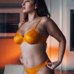 Elena Roxana Maria Fernandes Instagram - Orange is the new sexy! . . @monamunshi @gossarduk @tracepublicity . . #orange #lingerie #outfit #ootd #sexy #slay #style #fashion #dress #hot #hotbod #body #bodypositive #beauty #pose #glam #glow #travel #shoot