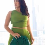 Elena Roxana Maria Fernandes Instagram - Keep calm and go green! . . Outfit: @newbottega Photographer: @monamunshi Hair: @shl.hair . . #green #gogreen #keepcalm #greendress #dress #slay #ootd #outfit #pose #sexy #accessories #glam #glow #shine #gogreen #style #fashion #inspiration #outfitoftheday