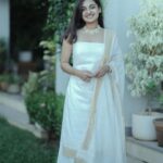 Esther Anil Instagram - 🌼❤️ Photo by @nino_cleetus Wearing @mirach_official A big shoutout to @mirach_official for making this outfit in less than 12 hours, that too perfectly without any additional alterations required. 🫶🏽 #onamlookbook