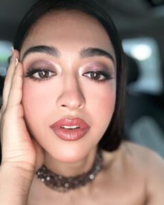 Gayatri Bhardwaj Instagram - Loved my makeup here hence the extreme close up👼🏼 
@smashboxindia halo skin tint
@narsissist soft matte pot concealer
@chanel.beauty loose setting powder
@etudeindia brow pencil
@makeupbymario soft sculpt skin enhancer (bronzer)
@givenchybeauty prisme libre blush
@charlottetilbury eyes to mesmerise in sunlit glow & the super nudes palette 
@diambeauty Eyeliner and lashes 
@hourglasscosmetics elephant palette for an overall finisher
