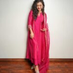 Gayatri Bhardwaj Instagram - Who’s ready to roar with me? #tigernageswararao promotions day2🌺 Styled by @riechamallick Outfit @almaaribypooja Jewellery @shopriyaaofficial Clicked by @tdf.thedreamfilmer Hyderabad India