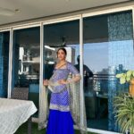 Gayatri Bhardwaj Instagram - Turned mom’s saree into this fit💙😌 India