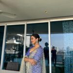 Gayatri Bhardwaj Instagram - Turned mom’s saree into this fit💙😌 India