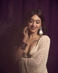 Gayatri Bhardwaj Instagram - More from my favourite series✨

@tnrthefilm promotions
Outfit- @souniagohil 
Jewellery - @anthajewels
Styled by - @juhi.ali 
Hmu- @shivani.shettyhmua 
Photographed by- @gohil_jeet 🫶🏽