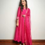 Gayatri Bhardwaj Instagram - Who’s ready to roar with me? #tigernageswararao promotions day2🌺 Styled by @riechamallick Outfit @almaaribypooja Jewellery @shopriyaaofficial Clicked by @tdf.thedreamfilmer Hyderabad India