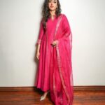 Gayatri Bhardwaj Instagram - Who’s ready to roar with me? #tigernageswararao promotions day2🌺 Styled by @riechamallick Outfit @almaaribypooja Jewellery @shopriyaaofficial Clicked by @tdf.thedreamfilmer Hyderabad India