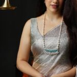 Girija Oak Instagram - All things festive✨ It's that time of the year, get festive ready with Aadyaa's statement collections!! Check out Aadyaa's Tanmani Collection and a lot more creations at www.aadyaa.com #diwali #festivevibes #silverjewellery #aadyaa