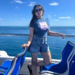 Hari Teja Instagram - Scuba Diving at Great Barrier Reef ✅ I never thought I will do Scuba diving in my life as I was always afraid of deep waters. But what I did today overcome all those fears. With you @nithya_hari on my side , I did it. Spotted a whale, which was unexpected but amazing. ♥️ Great Barrier Reef Australia