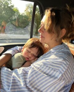 Hazel Keech Instagram - Thank you for choosing me to be your mother my beautiful boy. Youve taught me that a mother takes all your shit (and cleans it), stays awake all night to make you comfortable, lets you eat all my food, but most importantly keeps you safe, loved and felt wanted. Thank you Nani for looking after both of us as the supermum you are (and for this photograph). Happy Mothers Day ❤️