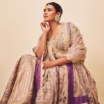 Hebah Patel Instagram - For #NATS many moons ago! Outfit - @shikharsharmaofficial_15 Jewellery- @motifsbysurabhididwania Hmu - @danielbaueracademy Styled by - @who_wore_what_when Photography - @chandrahas_prabhu