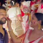 Ishita Dutta Instagram - Sidoor Khela, a celebration of womanhood and unity, on this auspicious day of Vijaya Dashami seeking Durga Maa’s blessings and guidance. 🙏 #SidoorKhela #VijayaDashami North Bombay Durga Puja