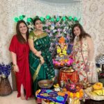 Juhi Parmar Instagram – Sharing glimpses of one of the most special days of the year at our home with all of you. The house lights up with smiles, eyes with excitement as we welcome our Ganesh Ji at home along with close friends and family visiting us! Memories which we cherish as they are framed in our hearts forever!
Ganpati Bappa Morya

#friends #smile #festival #festivetime #ganesh #ganeshchaturthi #together #positivity