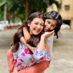 Juhi Parmar Instagram - My most favourite pictures are the ones where we are lost in our laughter and smiles! Its truly a blessing to giggle, laugh and enjoy the smallest treasures of life from your eyes my little Ginni! #love #loveyou #mylifeline #lifeline #mother #motherhood #motherdaughter
