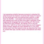 Juhi Parmar Instagram - A lot of my own audience is not going to happy be with what I share today, some of you may send me a lot of angst but I share this note as a concerned parent to Barbie! And for the other parents out there, don’t make the mistake I did and please do check before you take your child for the film, that choice is yours! #responsibleparentingwithjuhi #parenting #responsibleparenting #parent