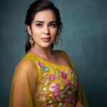 Kanmani Manoharan Instagram - #kanmanimanoharan✨ Makeup @luxxmakeover Outfit @vibhafashionhouse