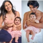 Karanvir Bohra Instagram - Happy 33 months to our #babygirl who will be 3 years soon! 🥲 She is still in that phase, where her age can be counted in months. And everyday when she learns something new, she becomes more of a 'child,' less of a 'baby.' 😩 I have cherished her #babyhood.. and I am loving her #toddlerhood.. every moment. Little ones growing up leave mothers/fathers with a bittersweet feeling.. we are happy and sad at the same time. 😃☹ I wish we could bottle up their littleness and enjoy it forever! 😇❤🙏 @anish_sonakshi.photography You guys are the best baby photographers! 😇 Thank you for all the memories you've created for us, from Bella/Nen's time to Gia's.. we give you blessings everyday! 🙏😊