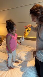 Karanvir Bohra Instagram - The excitement when she got her size @onitsukatigerindia shoes