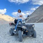 Karanvir Bohra Instagram - Thank you @wangchukstany and your entire team of @wisdomhimalayanvoyages for creating such Beautiful memories in #nubravalley @deserthimalayaresort Visited #maitribudha statue… a marvel to be seen in the middle of the mountains. Went crazy on the ATV’s @deserthimalaya_adventurepark Did longest #zipline on an altitude 17000 feet above sealevel what a crazy adventure #ladakh @utladakhtourism #unforgetablenubra #nubravalley Nubra Valley, Leh Ladakh