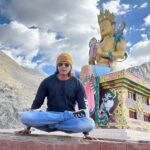 Karanvir Bohra Instagram - Thank you @wangchukstany and your entire team of @wisdomhimalayanvoyages for creating such Beautiful memories in #nubravalley @deserthimalayaresort Visited #maitribudha statue… a marvel to be seen in the middle of the mountains. Went crazy on the ATV’s @deserthimalaya_adventurepark Did longest #zipline on an altitude 17000 feet above sealevel what a crazy adventure #ladakh @utladakhtourism #unforgetablenubra #nubravalley Nubra Valley, Leh Ladakh