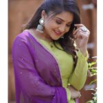Karunya Ram Instagram - 💚💜 : : : Wearing : @devnastitchingstudio Makeup : @makeoverbysamridhi_ram Pics : @vishnu_vcaptures : : #karunyaram #milkybeautykarunyaram Elements Resort
