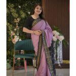 Karunya Ram Instagram - Saree love 🥻❤️🥰🤗 : : @houseof.raadhya_sarees @umesh__photography___ Raja Rajeshwari Nagar, Bangalore South