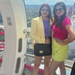 Karunya Ram Instagram - ❤️‍🩹🧿 : : #karunyaram #samridhiram #sisters #sisterlove #bonding #cute #beauty #gorgeous #pretty #love #instagood #instagram #instalike London Eye