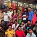Kavitha Gowda Instagram - Back after a long time with one of the best directors and Team Punyavathi as CHINNU & GOMBE …… Will share all my experience soon …. #lakshmibaramma #kavitha #kavithagowda #chinnu