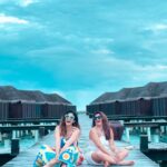 Kishwer Merchant Instagram – When she first says “What all you make me do for pictures” but finally gives in 🤣🤣
.
Just chilling @coco_resorts @irisreps 
.
#travel #sisinlaw #sistersinlaw #family #crazy #maldives #trip