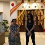 Krishika Lulla Instagram - Getting my Saturday groove with my mom. @demblaraju Be more humble than a Blade of grass, more tolerant than a Tree, always offering respect onto others and never expecting any in return ! #krishikalulla #krishikalullamotherdaughterseries #latesttrends #saturdayvibes #motherlove