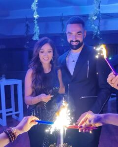 Krissann Barretto Instagram - Mr & Mrs Karamchandani🔐✨

#married #wedding #hitched #happy #soulmate #husband #wife #husbandandwife #newbeginnings #nextchapter #krissannbarretto #nathankaramchandani #nk #nkgothitched
