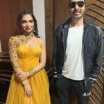 Kriti verma Instagram - Did an amazing show in Goa. Shared stage with @sukhbir_singer ji🫶🏻🧿 In love with the outfit by @coutureisabis 👗 Beautiful makeup done by @guneet_r_dhaliwal 💄 Taj Cidade de Goa, Goa