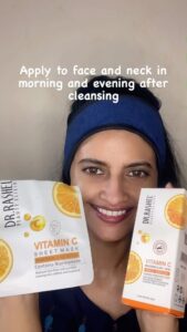 Leslie Tripathy Instagram - @dr.rashel.in ✅Dr.Rashel’s Beauty Elixir
Vitamin C Sheet Mask
Brightening & Age Defying 
Contains Niacinamide
Reduces fine lines and wrinkles
Leaving skin radiant and hydrated
Leave it on for 15-20 minutes
After removing the sheet mask, you can massage the left over serum from the mask and leave it on your face or wash off according to your convenience
✅Dr.Rashel’s 
Beauty Elixirs
Vitamin C
Brightening & Anti-Aging Face Serum
Contains Hyaluronic Acid
Anti-aging, brightens, reverses sun damage, fades sun spots,repair, protecting , improved skin elasticity 
Suits all skin type
Safe for daily use or under make up
Apply to face and neck in morning and evening after cleansing
#vitamincserum #vitaminc #skincare #skincareroutine #glowingskin #serum #serumvitaminc #skincaretips #skincarejunkie #serumglowing #skincareproducts #antiaging #beauty #vitamin #hyauronicacid #niacinamide #vitamincskincare #vitaminccleanser #leslietripathy #sheetmask #vitc #healthyskin #vitamincrosehip #naturalskincare #vitamins #drrashels #vitamincseries
