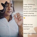 Madhumila Instagram - What is true freedom to a woman? True freedom to a woman can vary based on individual perspectives and cultural contexts. However, in a general sense, true freedom to a woman can be seen as the ability to make choices and decisions about her own life without any restrictions or limitations imposed by others. It encompasses the freedom to express oneself, pursue personal goals and aspirations, access education and employment opportunities, participate in public life, and enjoy equal rights and opportunities as men. True freedom to a woman also includes the right to live free from violence, discrimination, and oppression and to have control over her own body and reproductive choices. It is about empowering women to live their lives on their own terms, without societal expectations or stereotypes dictating their actions or limiting their potential. SHARE IT WITH SOMEONE WHO WILL ENJOY READING THIS❤️ #freedom #woman #knowtheworth