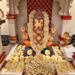 Malavika Instagram - A heartwarming day with my best friend and Bappa’s divine presence. 🌟🕉️ #blessed