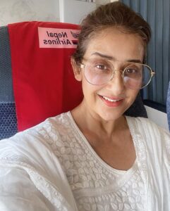 Manisha Koirala Instagram - Flying back to #kathmandu #familytime #home #nepalairlines