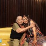 Mansi Srivastava Instagram - Happy 88th to my dearest Grandma 👵 Daadiji ❤️ #throwback to the time when she saw me and got emotional at my #mehendi function during my wedding and then as soon as the ladke waaley came she controlled her emotions and said Namastey to them 💙 Her sharp memory and interesting stories of her time always makes me smile 😃 even if she talks strictly sometimes 💜 i think thats her love 💝