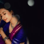 Manvita Kamath Instagram - 💜💜💜 . . . . @suta_bombay @vasukikarkone @vasukikarkone @maayakriya @makeover_by_surabhi . . #purple #saree #sareelove #trending #instagood #regrann