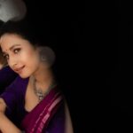Manvita Kamath Instagram - 💜💜💜 . . . . @suta_bombay @vasukikarkone @vasukikarkone @maayakriya @makeover_by_surabhi . . #purple #saree #sareelove #trending #instagood #regrann